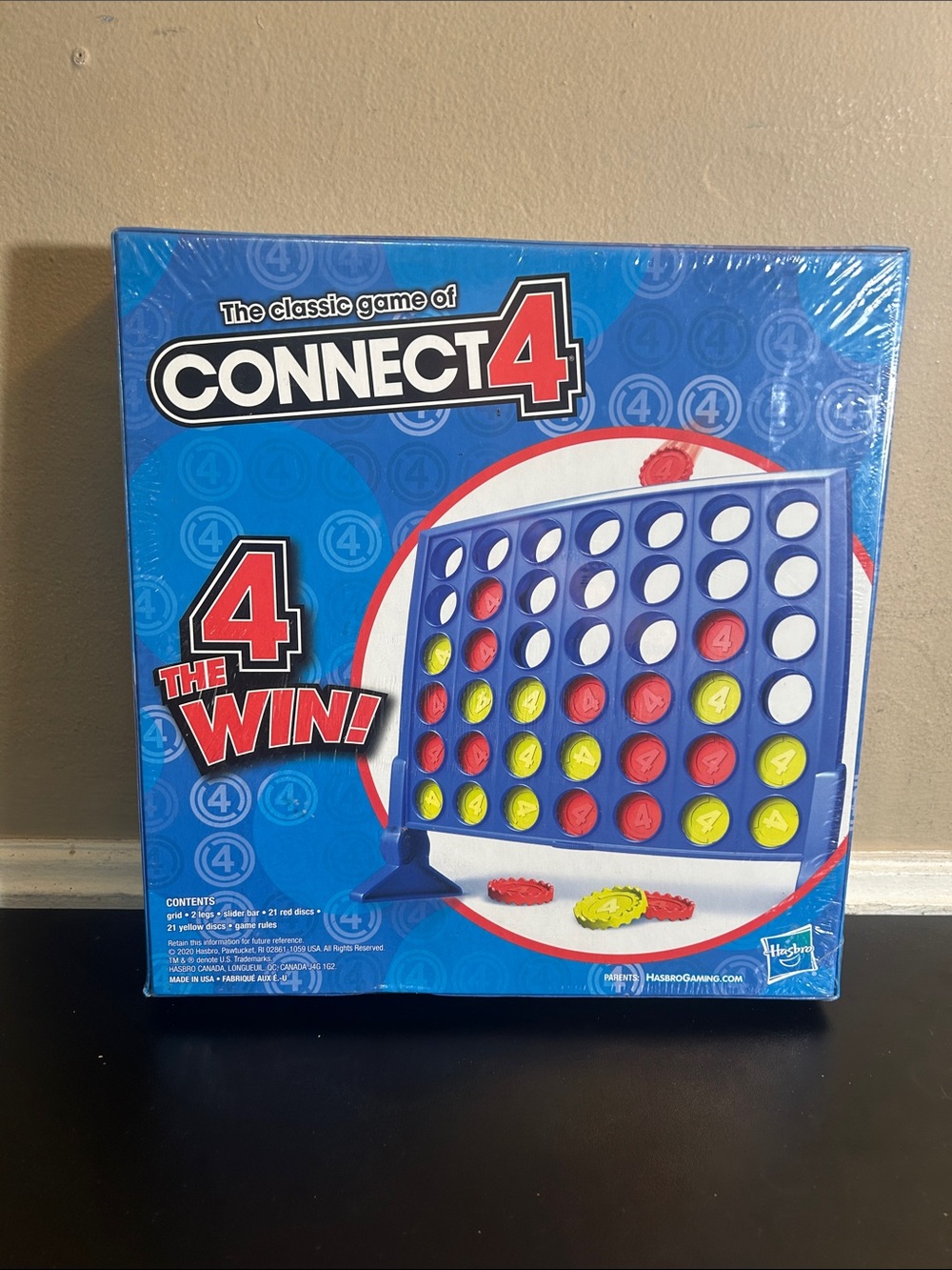 Connect 4 Classic Grid 4 in a Row Game Strategy Board Games for Kids Family NEW